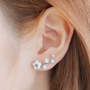 White Flower Earrings